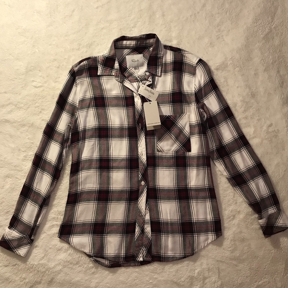 NWT NEIMAN MARCUS RAILS Plaid Button-Down